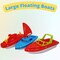 4E's Novelty 3 Pack Toy Boat Bath Toys – Bath Boats & Pool Toys Toddler, 10" Large Plastic Boats for Water Play